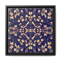 Abstract Botanical Kaleidoscope Matte Canvas Framed Wall Art