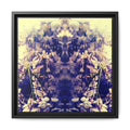 WYSTERIA WINE 2 Framed Matte Canvas – Abstract Floral Symmetry Wall Art
