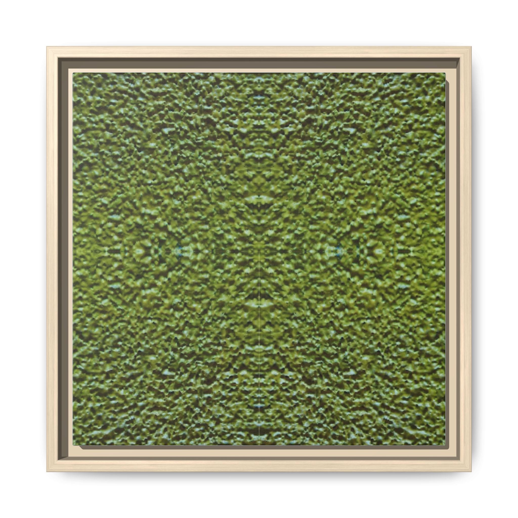 MOSS 3 Framed Moss Texture Canvas Art — Green Abstract Wall Decor
