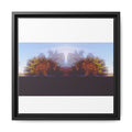 SURREALIST SUN DANCE 5 Framed Matte Canvas Print — Symmetrical Sunset Landscape