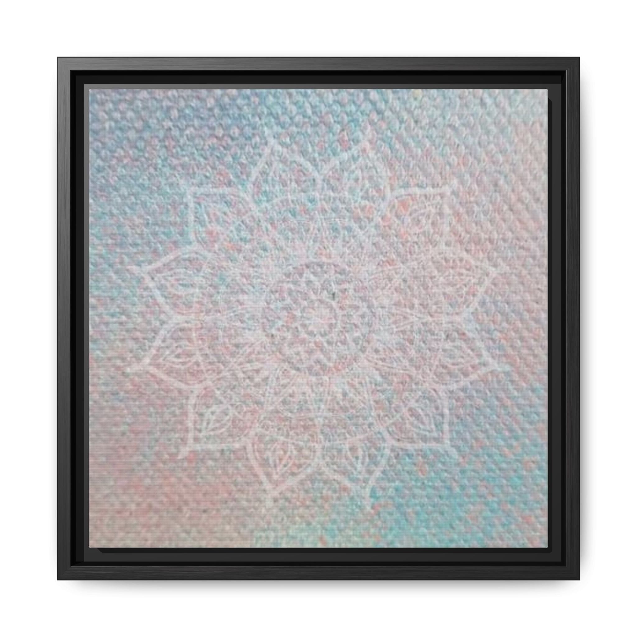 PASTEL MANDALA 1 Matte Canvas Framed Wall Art