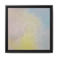 PASTEL MANDALA 2 Framed Matte Canvas Wall Art — Pastel Mandala Print