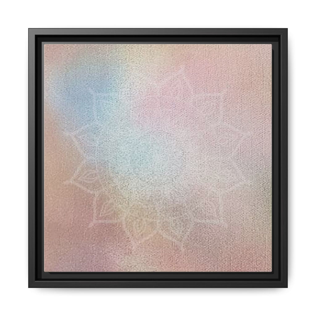 PASTEL MANDALA 10 Pastel Mandala Matte Canvas Framed Wall Art — Soft Rainbow Boho Home Decor