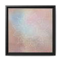 PASTEL MANDALA 10 Pastel Mandala Matte Canvas Framed Wall Art — Soft Rainbow Boho Home Decor