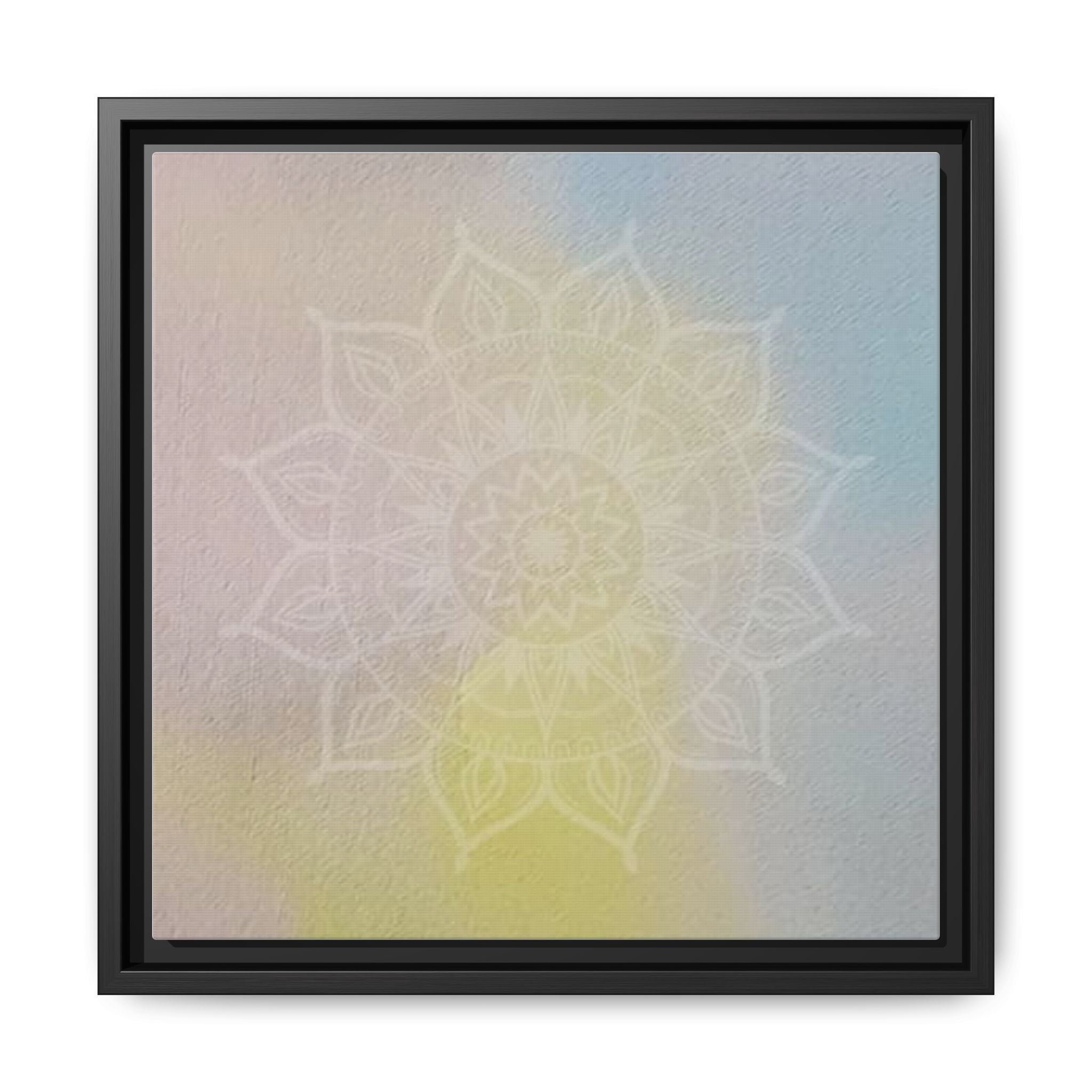 PASTEL MANDALA 9 Framed Pastel Mandala Wall Art — Matte Canvas Print