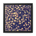 KALEIDOSCOPE ACORNS (original image) Framed Matte Canvas Art - Golden Seed Pod Close-Up