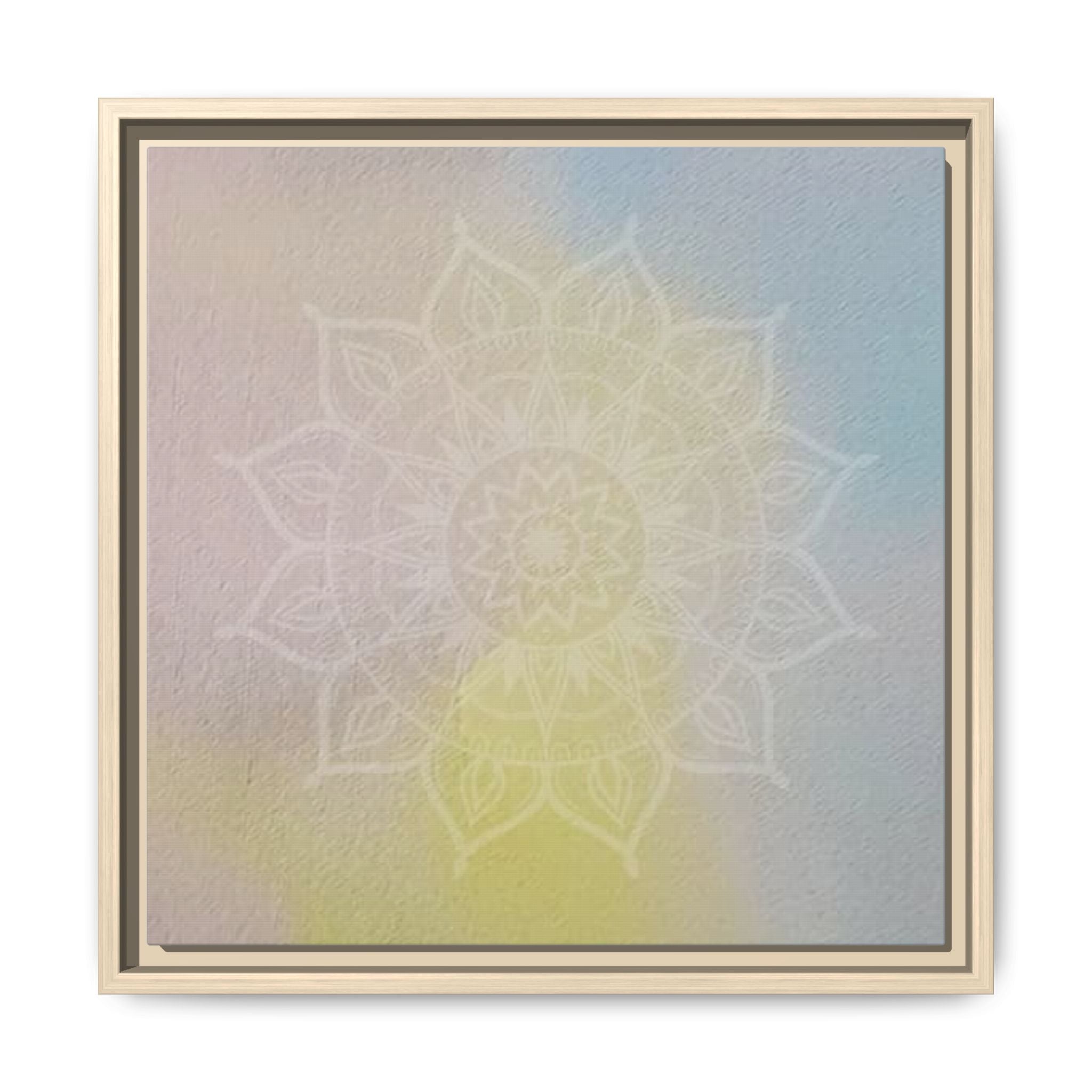 PASTEL MANDALA 9 Framed Pastel Mandala Wall Art — Matte Canvas Print