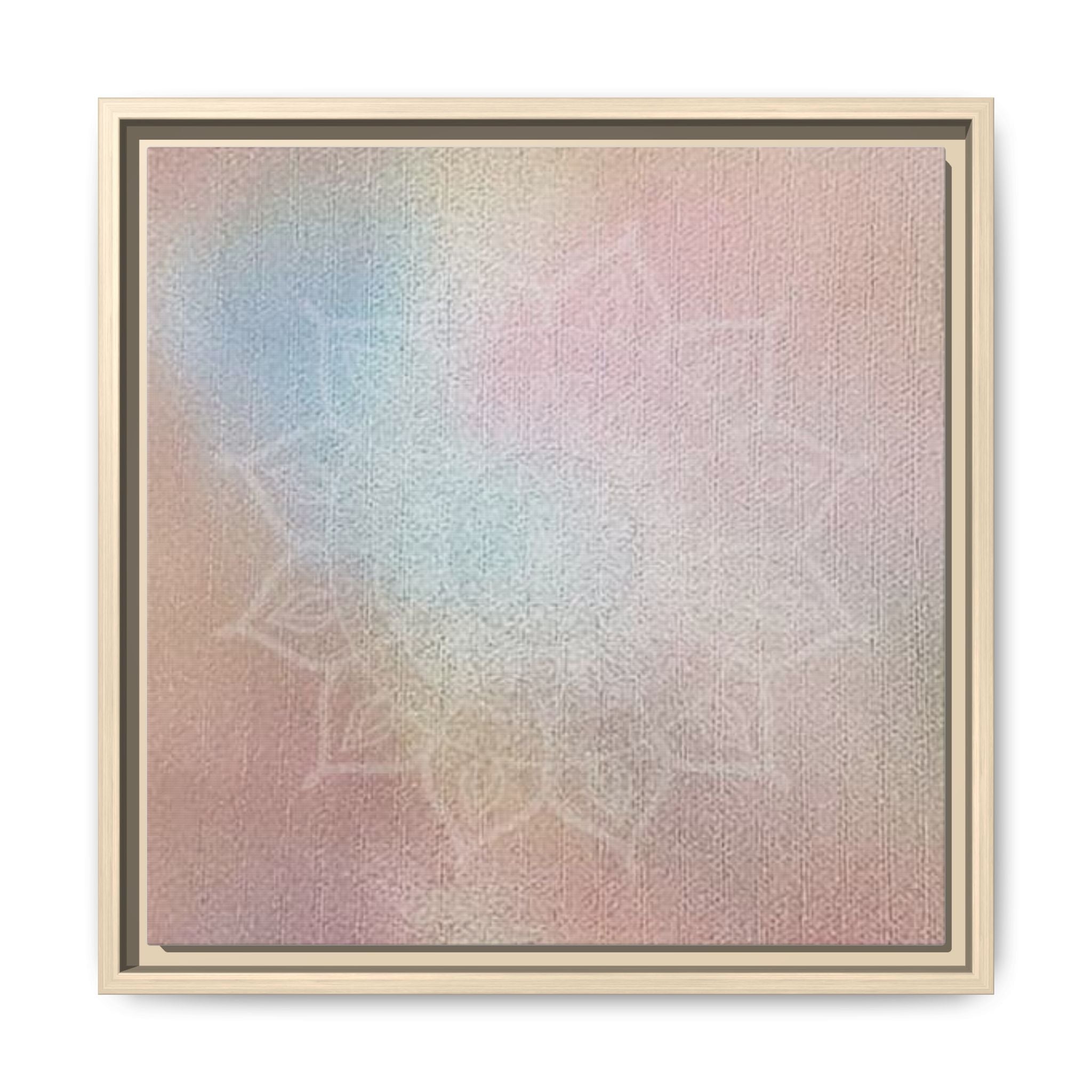 PASTEL MANDALA 10 Pastel Mandala Matte Canvas Framed Wall Art — Soft Rainbow Boho Home Decor