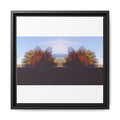 SURREALIST SUN DANCE 7 Framed Matte Canvas Print — Symmetrical Sunrise Landscape Art