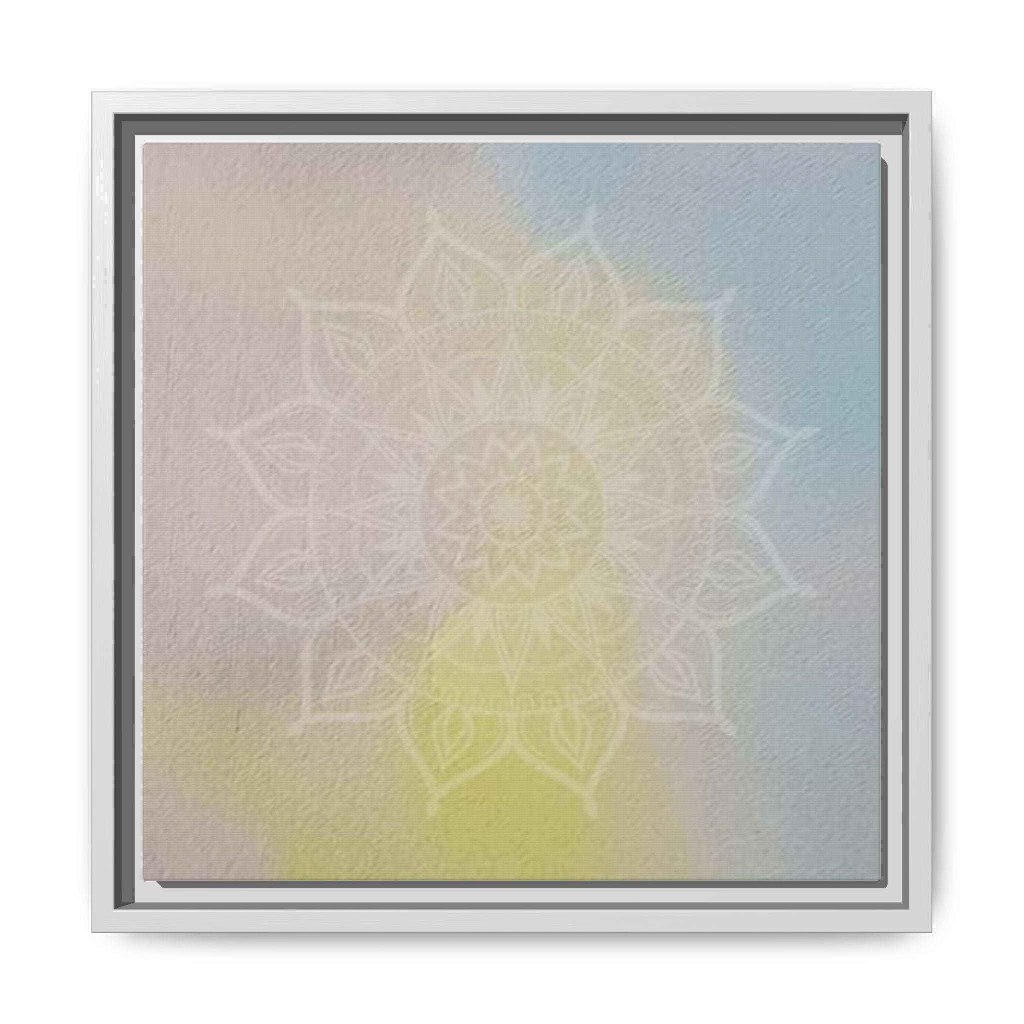 PASTEL MANDALA 9 Framed Pastel Mandala Wall Art — Matte Canvas Print