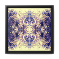WYSTERIA WINE 1 Framed Matte Canvas Art – Golden Lavender Floral Kaleidoscope