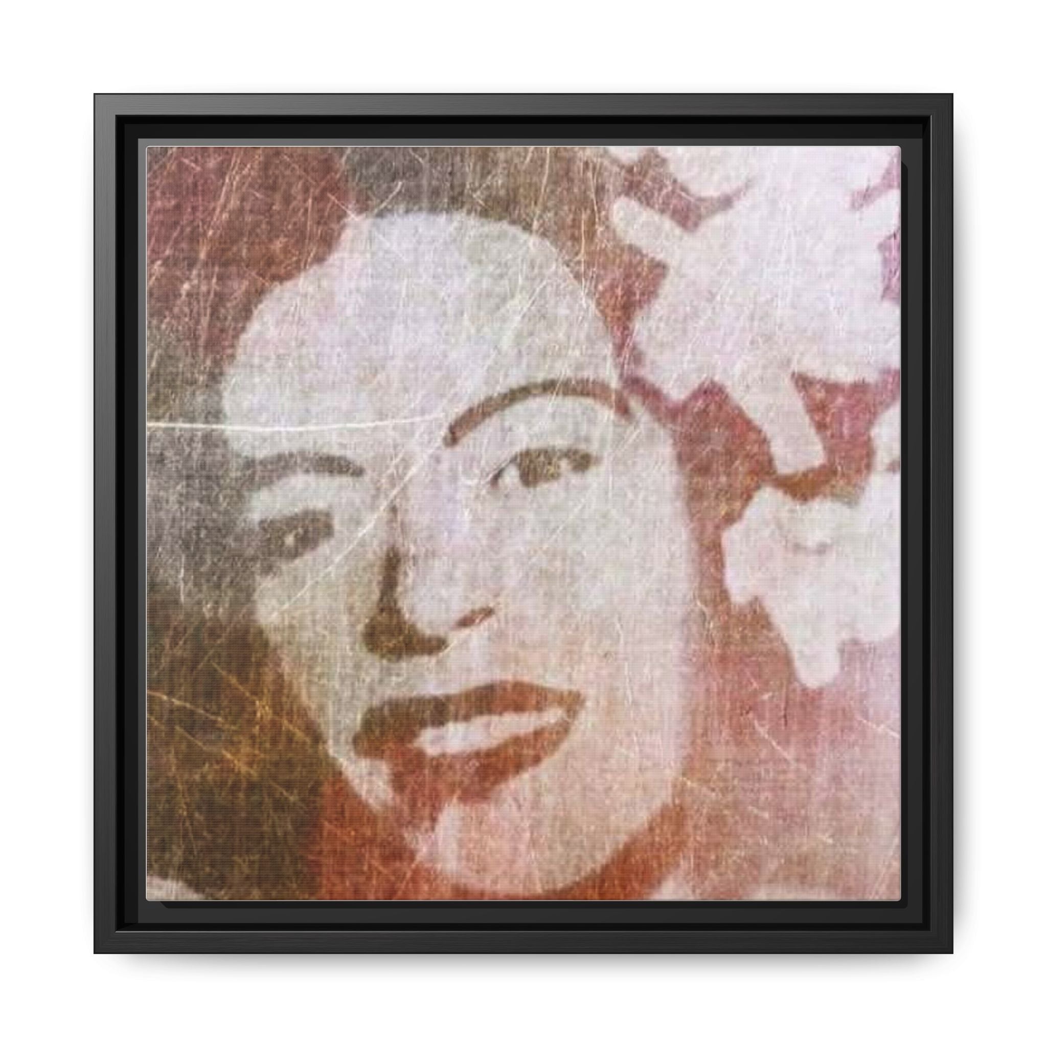 STRANGE FRUIT Vintage Floral Portrait Matte Canvas Framed Wall Art