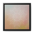 PASTEL MANDALA 4 Framed Mandala Canvas Wall Art — Pastel Multi‑Color Matte Print