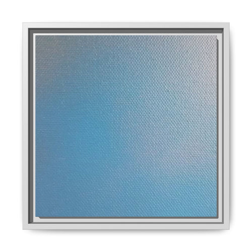 AZUL Framed Matte Canvas Wall Art — Soft Blue Gradient Minimalist Print